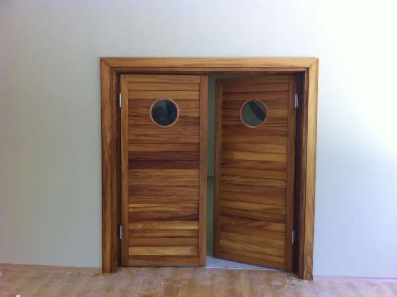 Iroko Restaurant Service Door