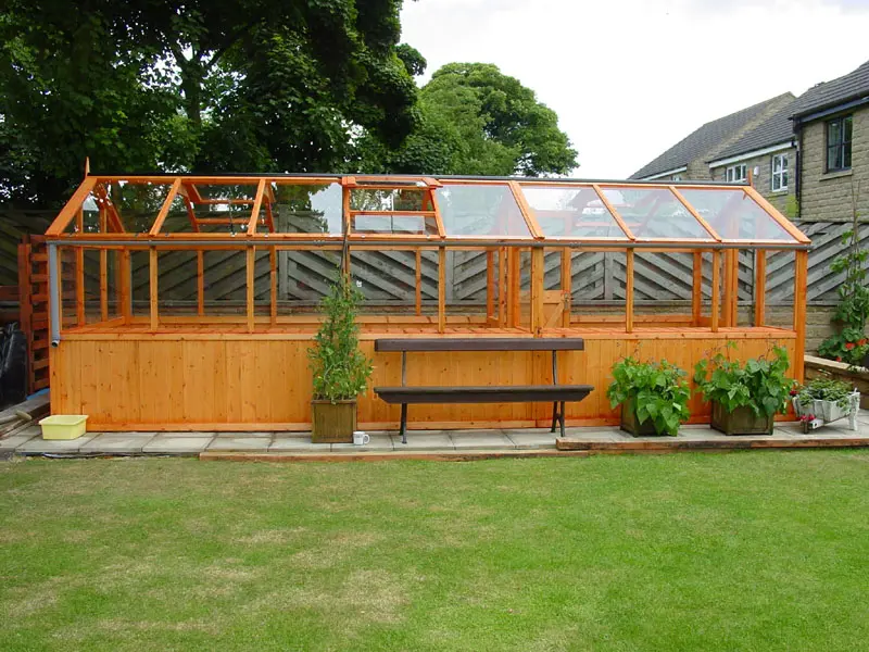 WOODEN GREENHOUSE - WINTER GARDEN